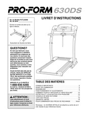 Pro-Form PCTL63090 Livret D'instructions