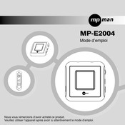 MPMan MP-E2004 Mode D'emploi