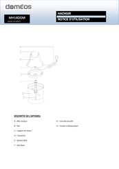 DOMEOS MH14DOM Notice D'utilisation