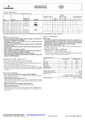 Emerson ESC Serie Instructions De Service