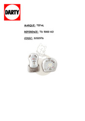 TEFAL Disney baby TD 5000 KO Mode D'emploi