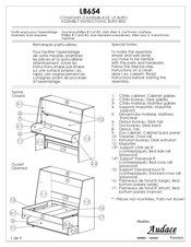 Audace LB654 Consignes D'assemblage