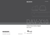 Sony DAV-X10 Mode D'emploi