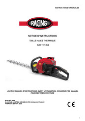 Racing RACTHT264 Notice D'instructions