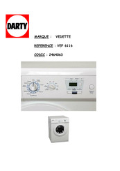 VEDETTE VEF 6116 Guide D'installation Et D'utilisation