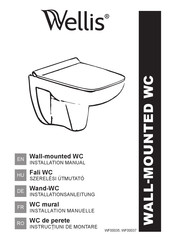 Wellis WALL-MOUNTED WC WF00037 Instructions D'installation