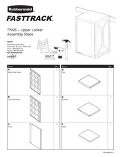 Rubbermaid FASTTRACK 7W95 Instructions D'assemblage