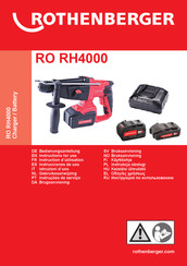 Rothenberger RO RH4000 Instructions D'utilisation