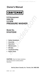 Craftsman 919.672240 Guide De L'utilisateur