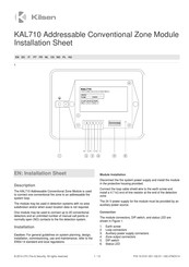 Kilsen KAL710 Instructions D'installation