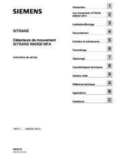 Siemens SITRANS WM300 MFA Instructions De Service