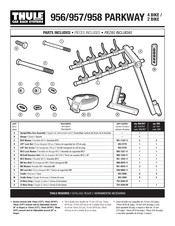 Thule Parkway 957 Instructions