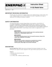 Enerpac V-152 Notice D'emploi