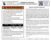 Cequent Performance Products CQT76145 Instructions D'installation