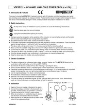 Velleman VDPSP151 Manuel D'instructions