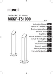 Maxell MXSP-TS1000 Manuel De L'utilisateur