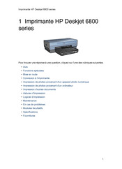 HP Deskjet 6800 Série Mode D'emploi