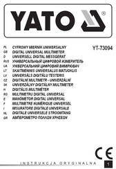 YATO YT-73094 Instructions Originales