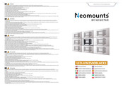 NewStar Neomounts LED-VW2500BLACK1 Instructions D'installation