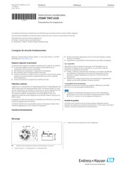 Endress+Hauser iTEMP TMT182B Instructions Condensées