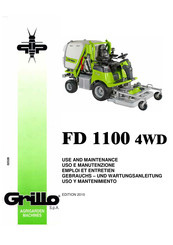Grillo FD 1100 4WD Emploi Et Entretien