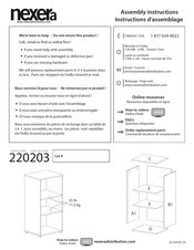 NEXERa 220203 Instructions D'assemblage