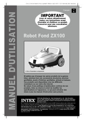 Intex Robot Fond ZX100 Manuel D'utilisation