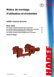 HADEF 32/20 E Notice De Montage, D'utilisation Et D'entretien