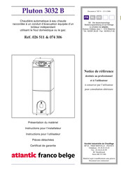 Atlantic franco belge 026 511 Notice De Référence
