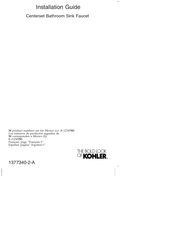 Kohler Composed 103C37-SANA-CP Instructions D'installation