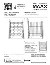 MAAX Versaline 107183 Guide D'installation