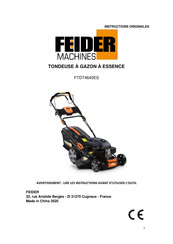 Feider Machines FTDT4640ES Instructions Originales