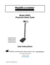 Pelstar Health O Meter Professional 402KL Notice D'utilisation