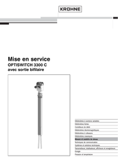 KROHNE OPTISWITCH 3300 C Mise En Service