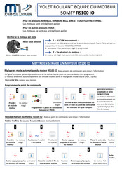 Somfy RS100 IO Mise En Service