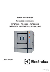 Electrolux WPB4900H Notice D'installation