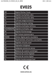 Emos EV025 Mode D'emploi