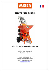 MIXER SPRINTER Instructions D'emploi