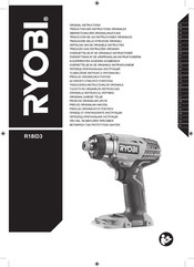 Ryobi R18ID3 Traduction Des Instructions Originales