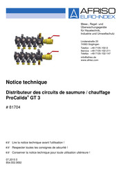 Afriso EURO-INDEX ProCalida GT 3 Notice Technique