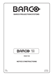 Barco BARCODATA 3200 Notice D'instructions