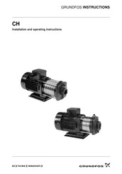 Grundfos CH 4-40 Notice D'installation Et De Fonctionnement