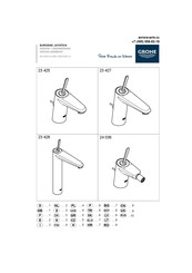 Grohe EURODISC JOYSTICK 23 427 Mode D'emploi