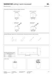 XAL SASSO 60 Instructions De Montage