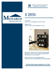 Monarch Specialties I 2531 Instructions D'assemblage