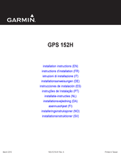 Garmin GPS 152H Instructions D'installation