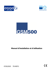 Esse-ti GSM500 GD R2R Manuel D'installation Et D'utilisation