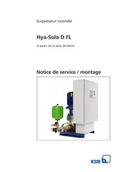 KSB Hya-Duo D FL Série Notice De Service / Montage