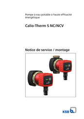 KSB Calio-Therm NC Notice De Service / Montage