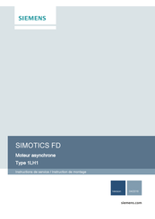 Siemens SIMOTICS FD 1LH1 Instructions De Service / Instruction De Montage